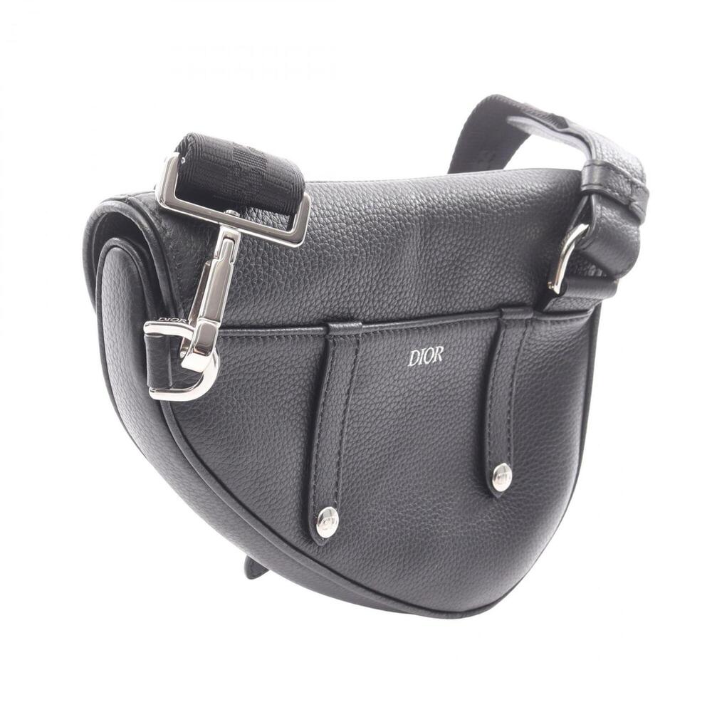 CHRISTIAN DIOR Black Leather Shoulder Bag - Picture 2 of 7